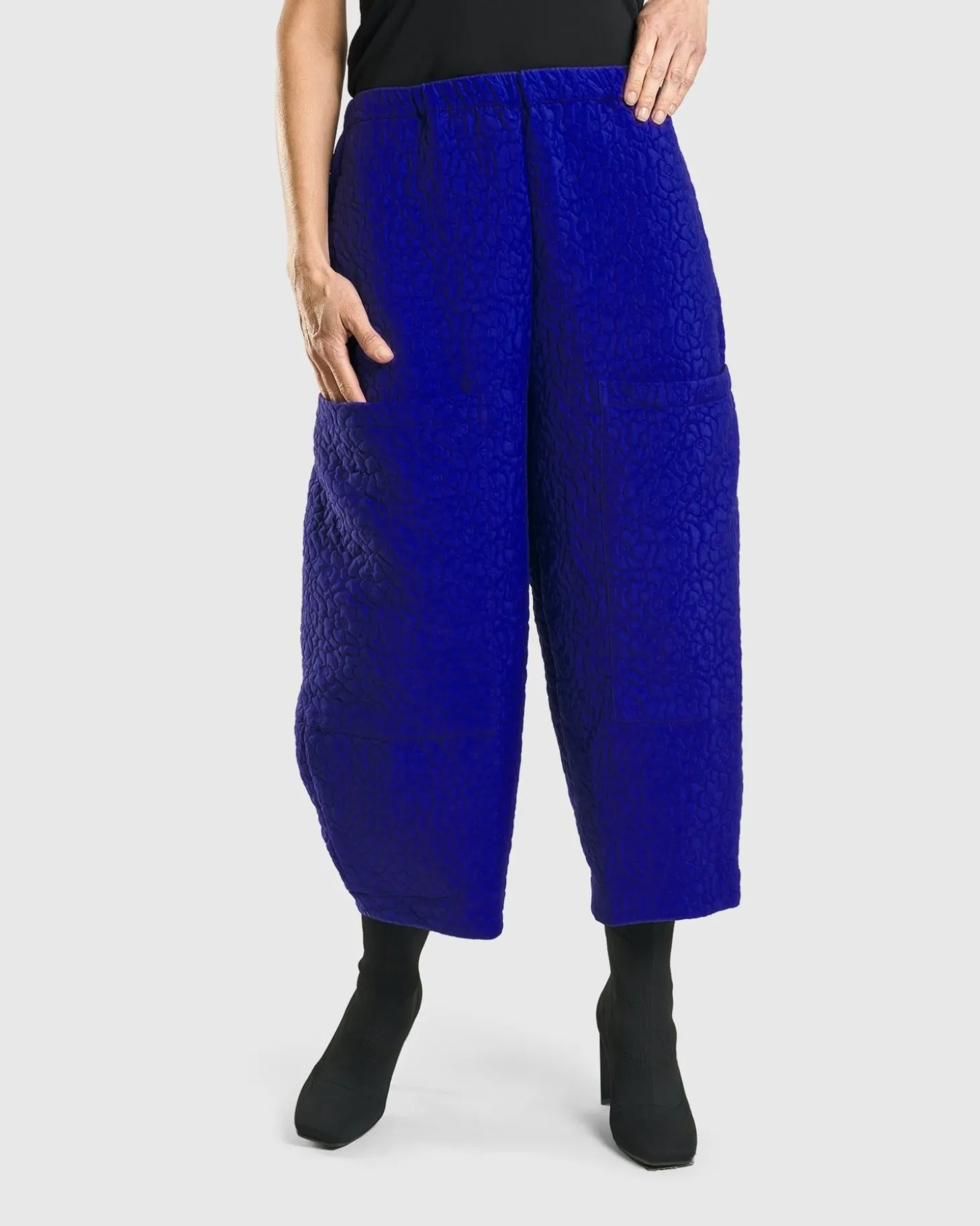 Women Alembika Jacquard Tapestry Pants, Royal