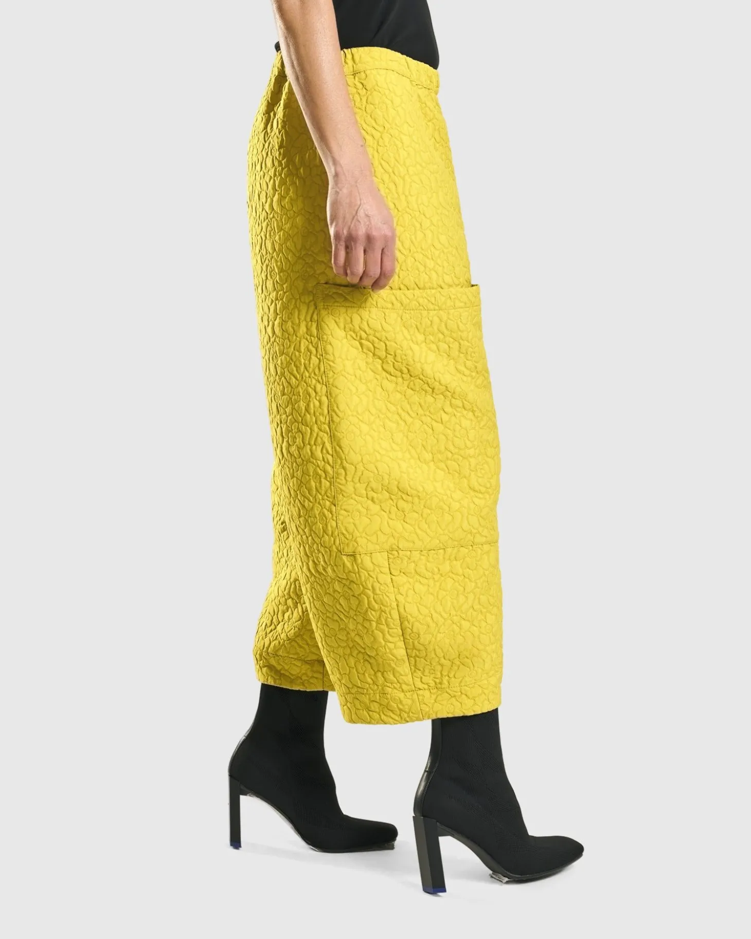Women Alembika Jacquard Tapestry Pants, Yellow