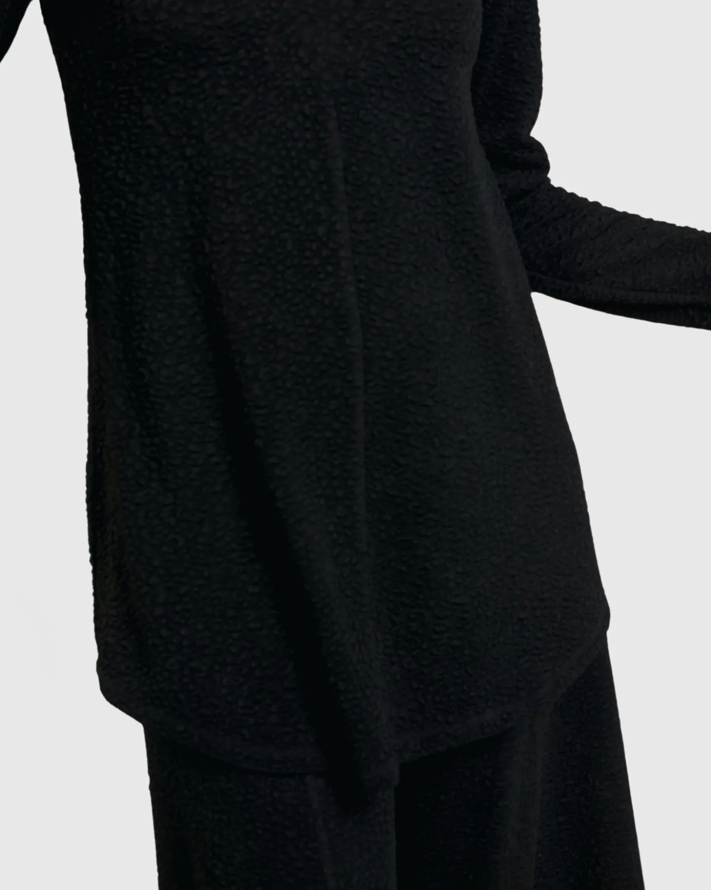 Women Alembika Jacquard V-Neck Tunic Top, Black