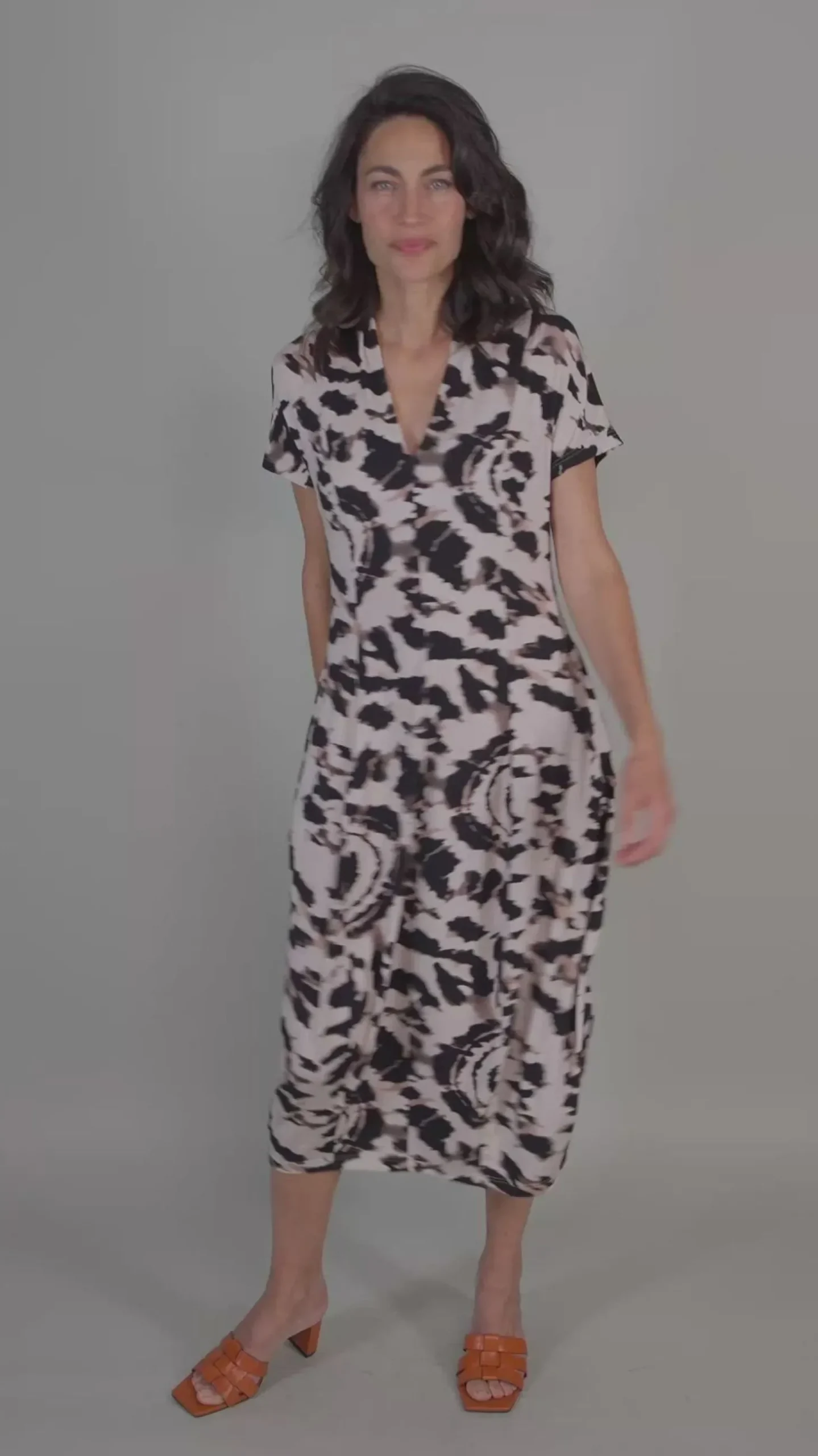 Women Alembika Jane Cocoon Midi Dress, Tie Dye