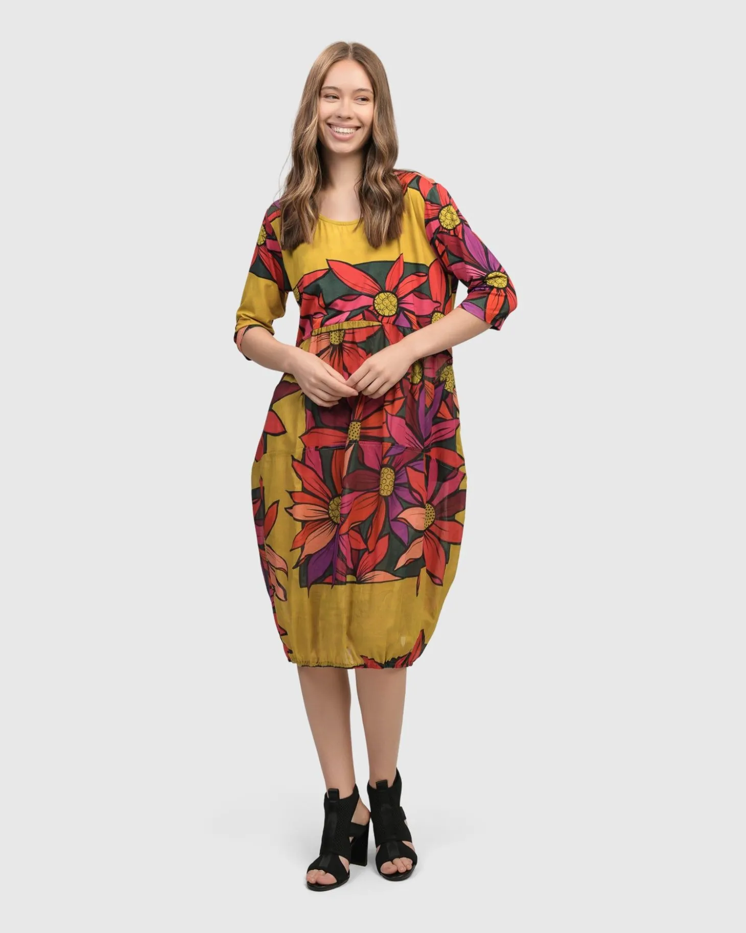 Women Alembika Jasmine Relaxed Dress, Bouquet