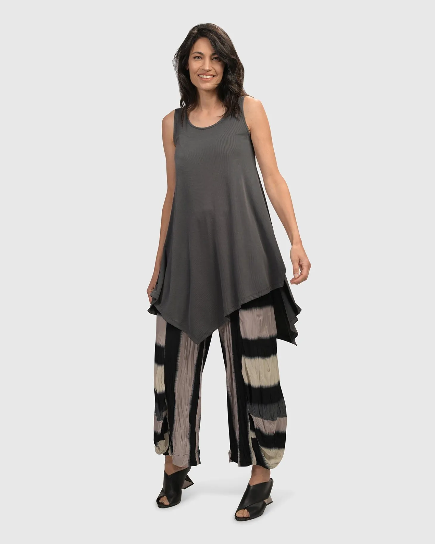 Women Alembika Jess Crinkle Punto Pants, Stripe