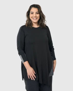 Women Alembika Josie Swing Tunic Top, Mono