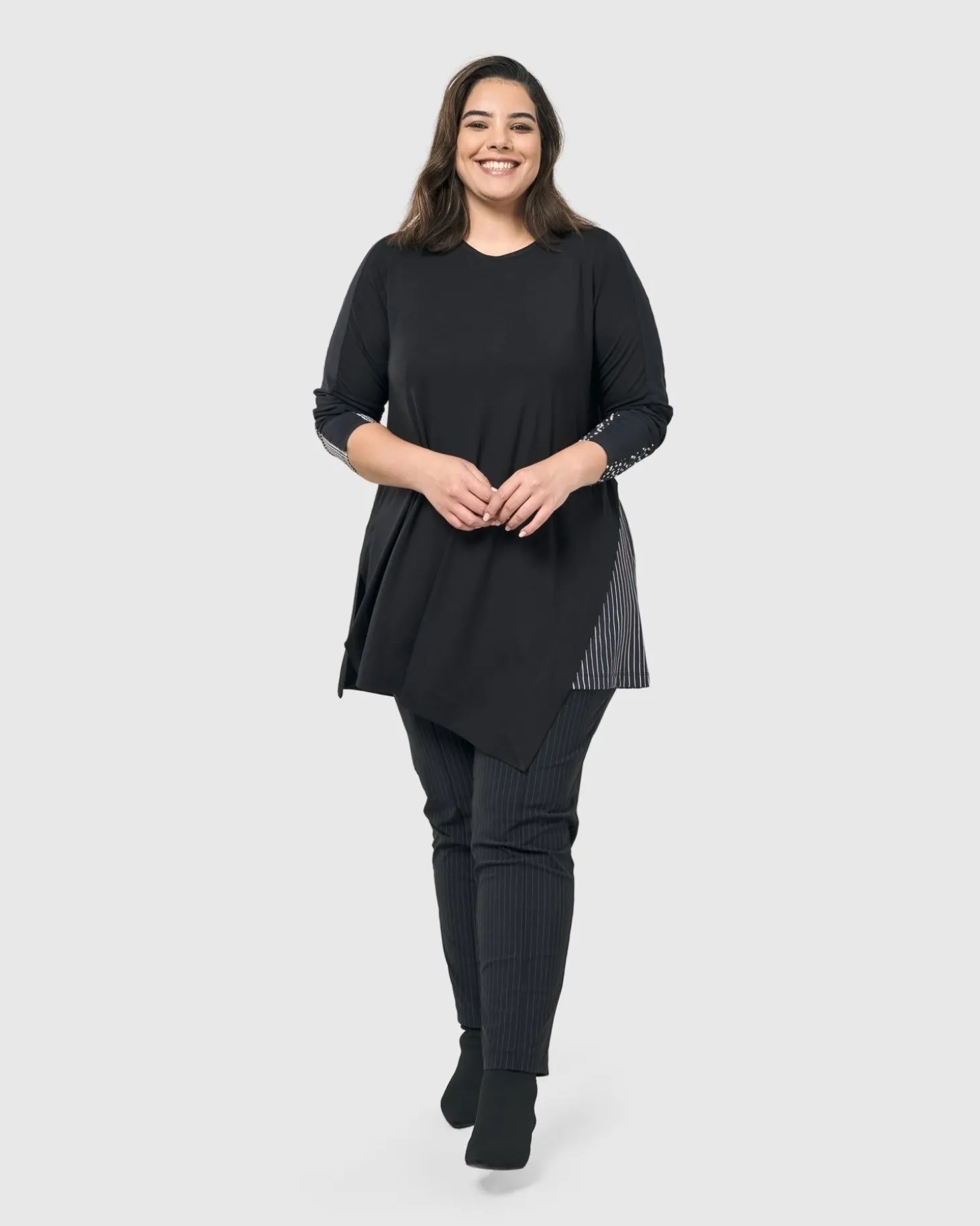 Women Alembika Josie Swing Tunic Top, Mono