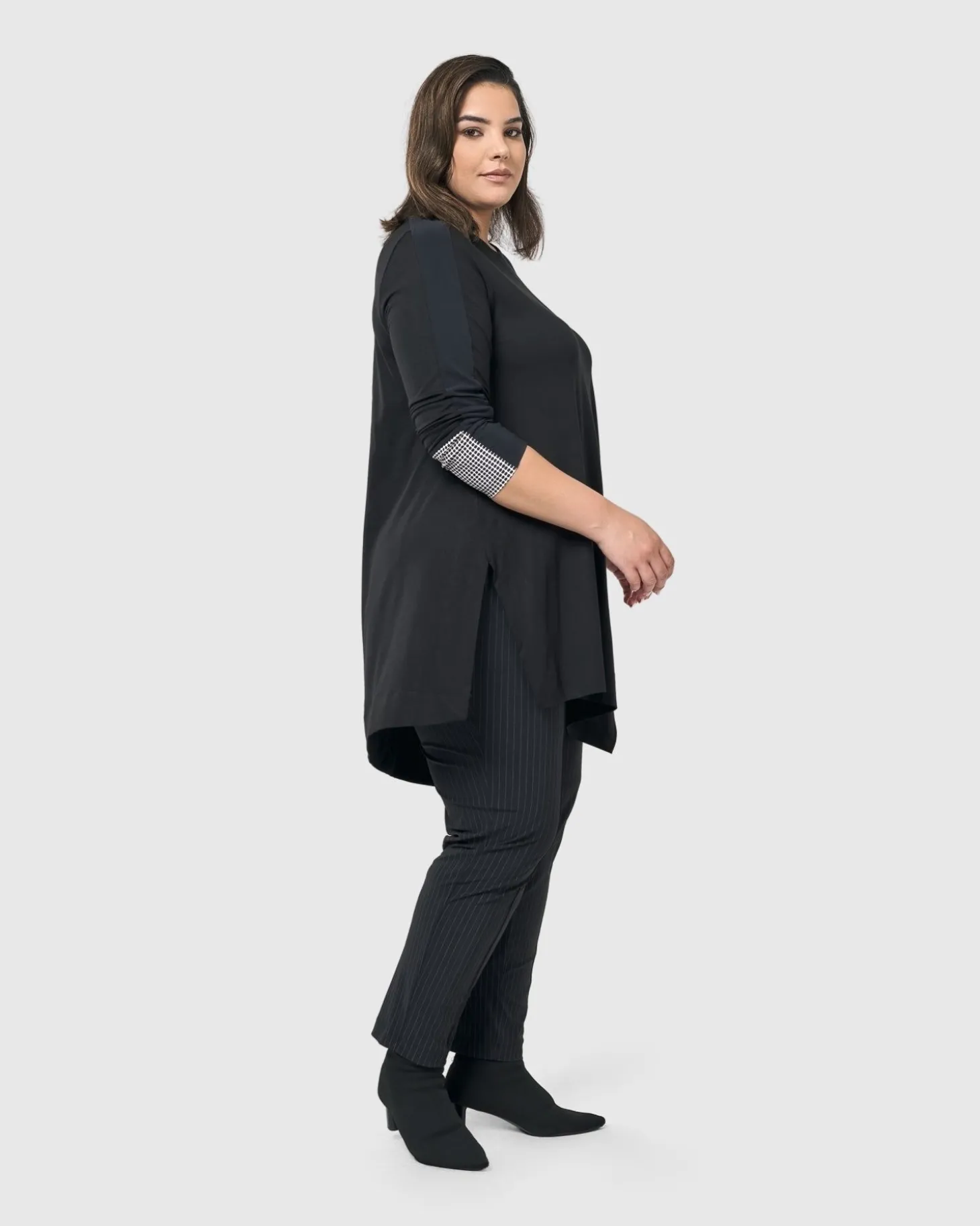 Women Alembika Josie Swing Tunic Top, Mono