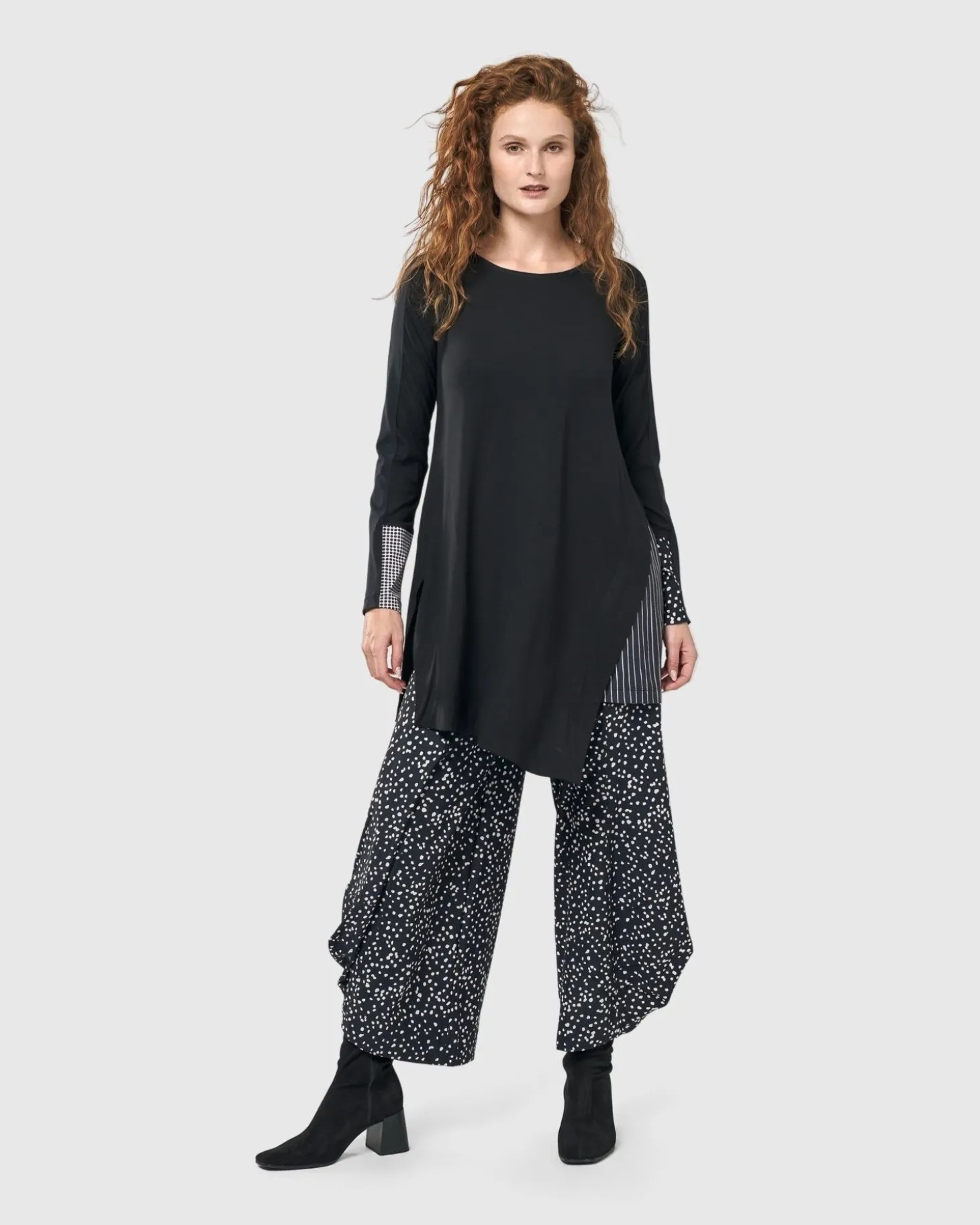 Women Alembika Josie Swing Tunic Top, Mono