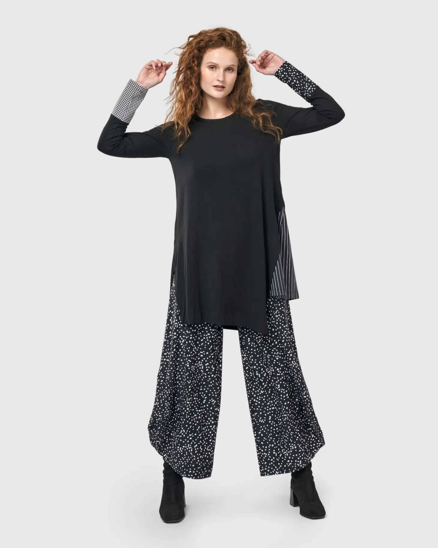 Women Alembika Josie Swing Tunic Top, Mono
