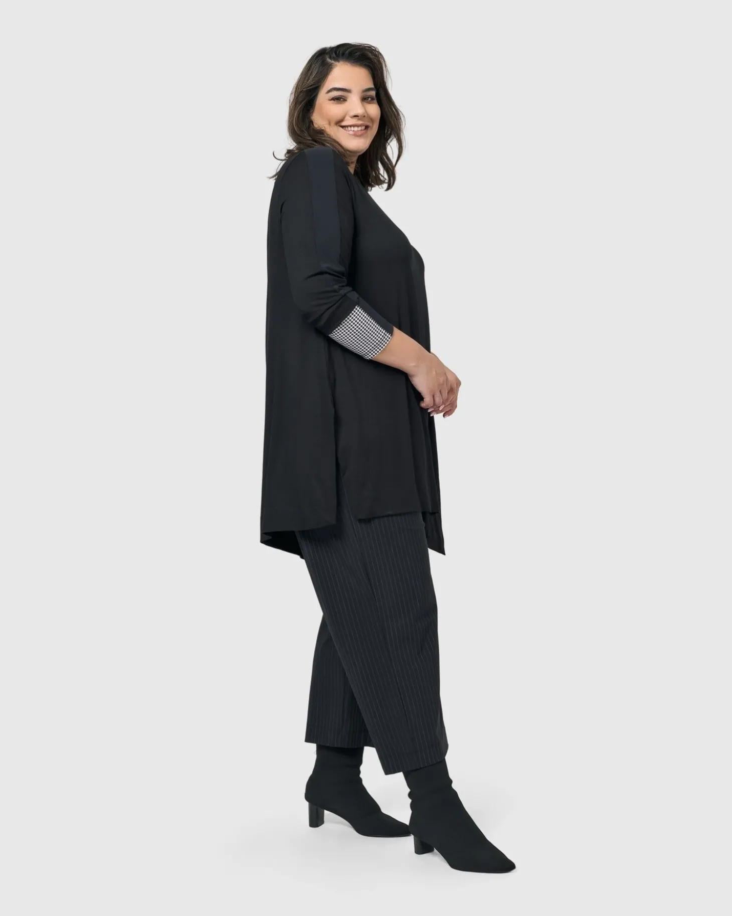 Women Alembika Josie Swing Tunic Top, Mono