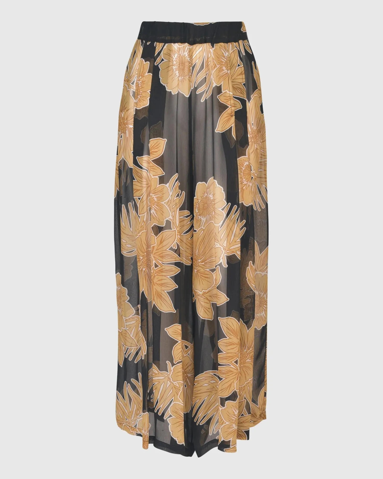 Women Alembika Kauai Chiffon Palazzo Pants, Gold