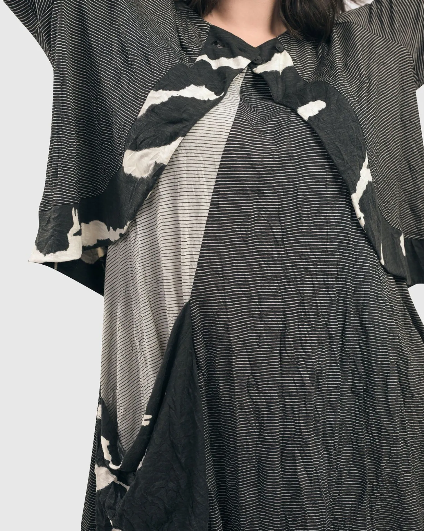 Women Alembika Kia Crinkle Tunic Top, Stripe