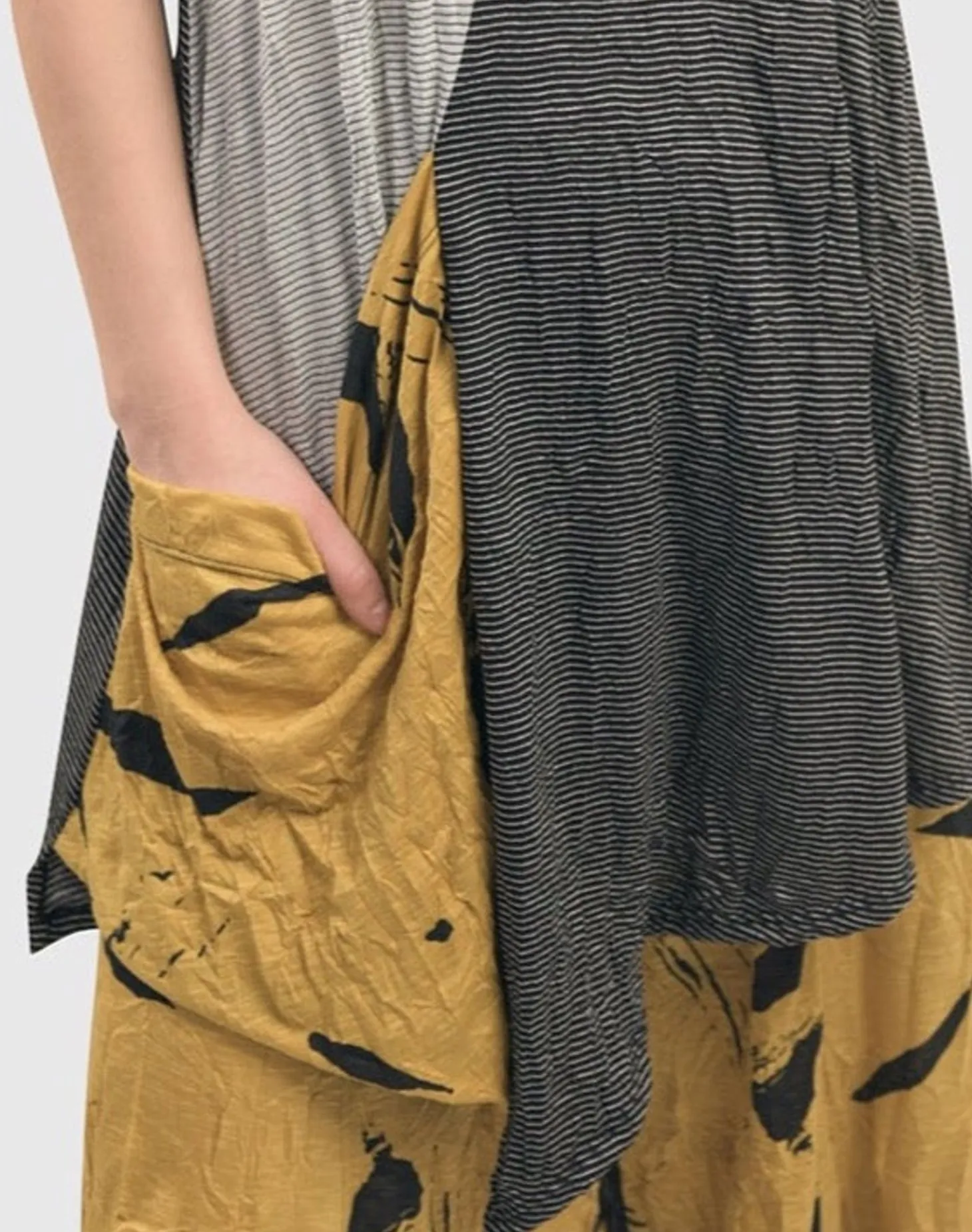 Women Alembika Kia Crinkle Tunic Top, Yellow