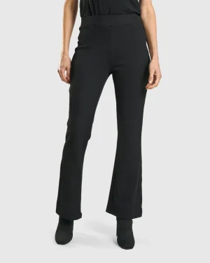 Women Alembika Kick Flare Curator Pants, Black