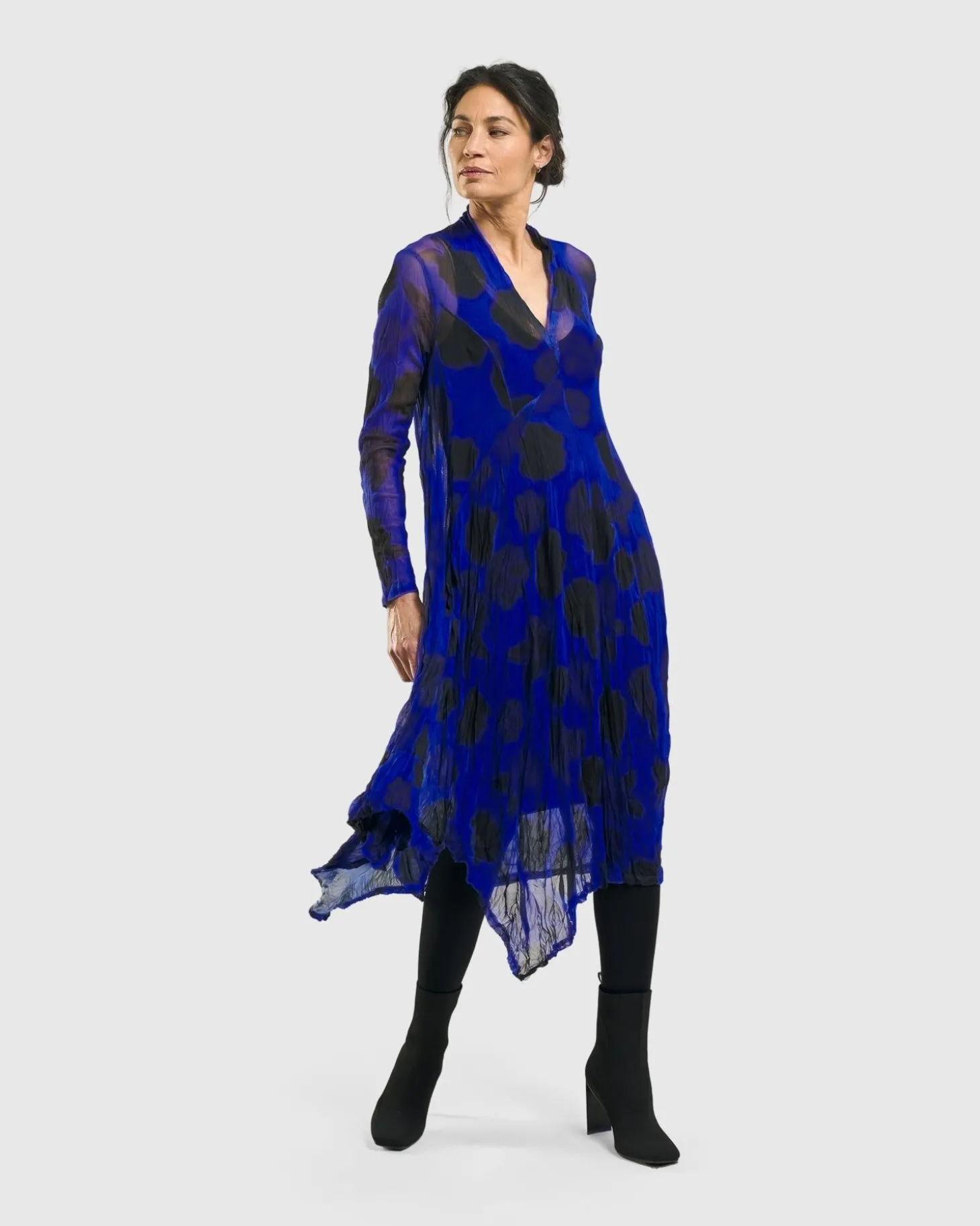 Women Alembika Ladybug A-Line Dress, Royal