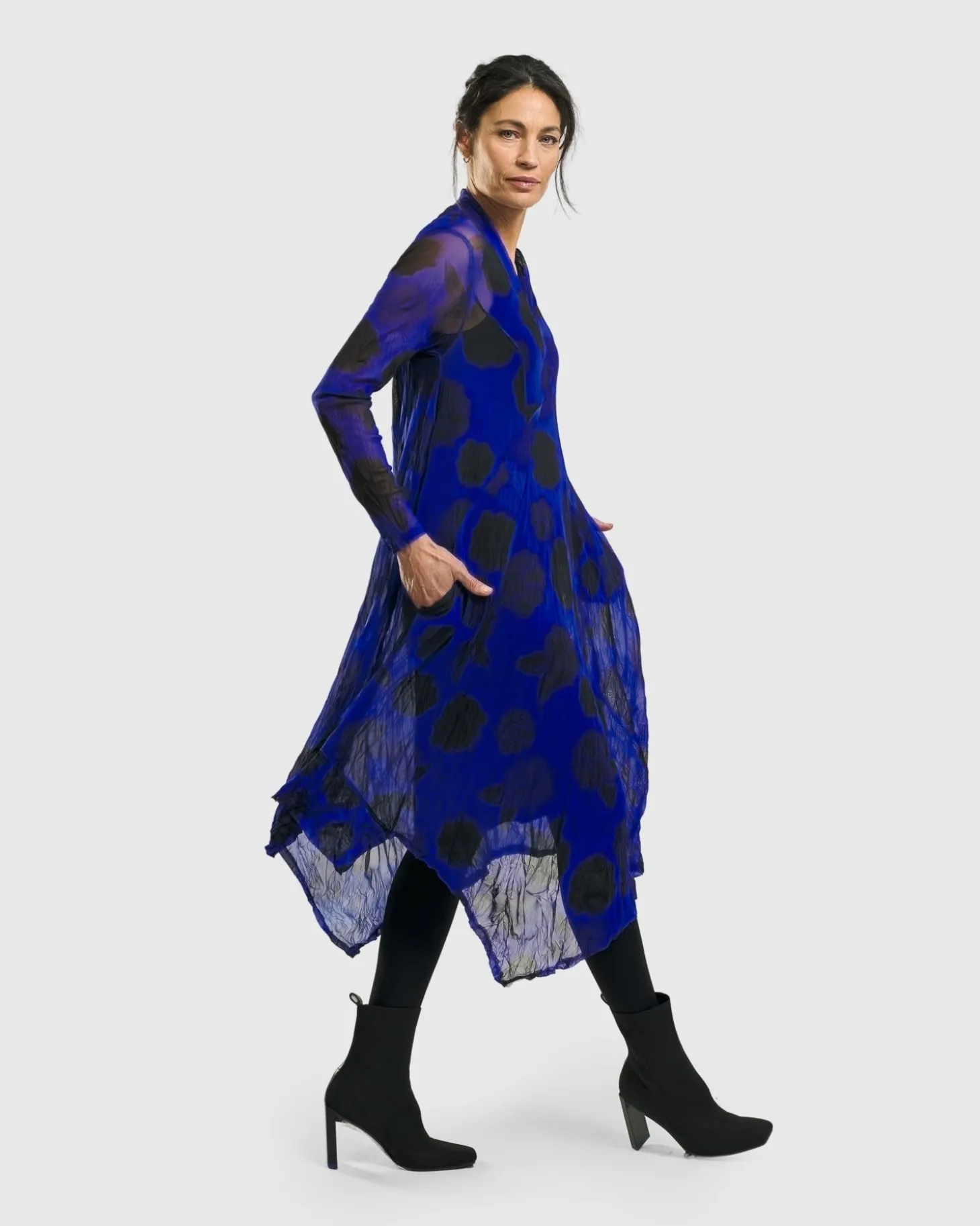 Women Alembika Ladybug A-Line Dress, Royal