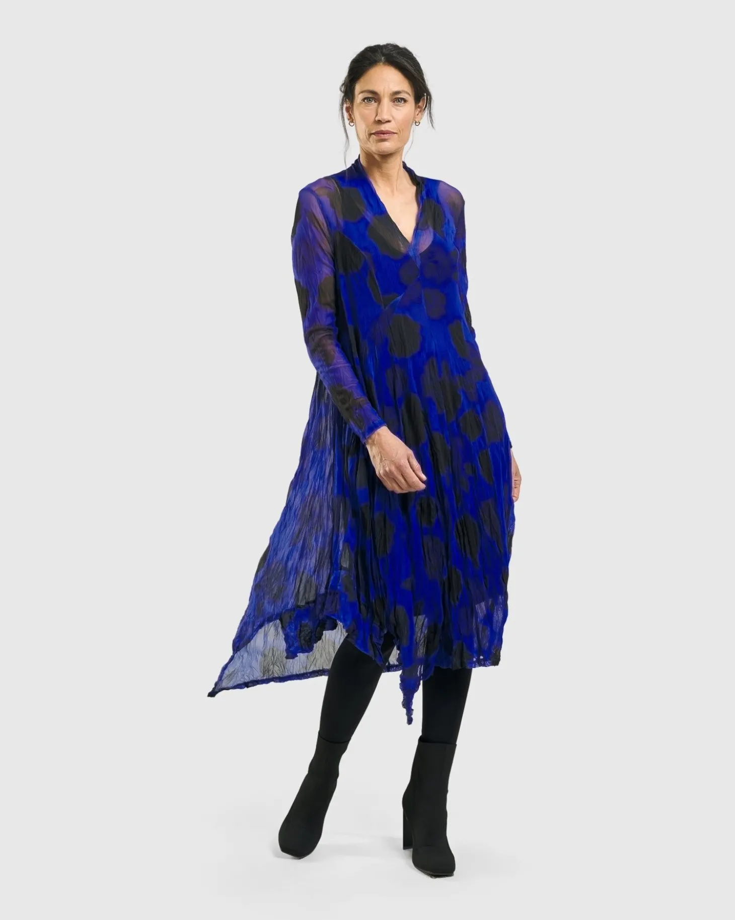 Women Alembika Ladybug A-Line Dress, Royal