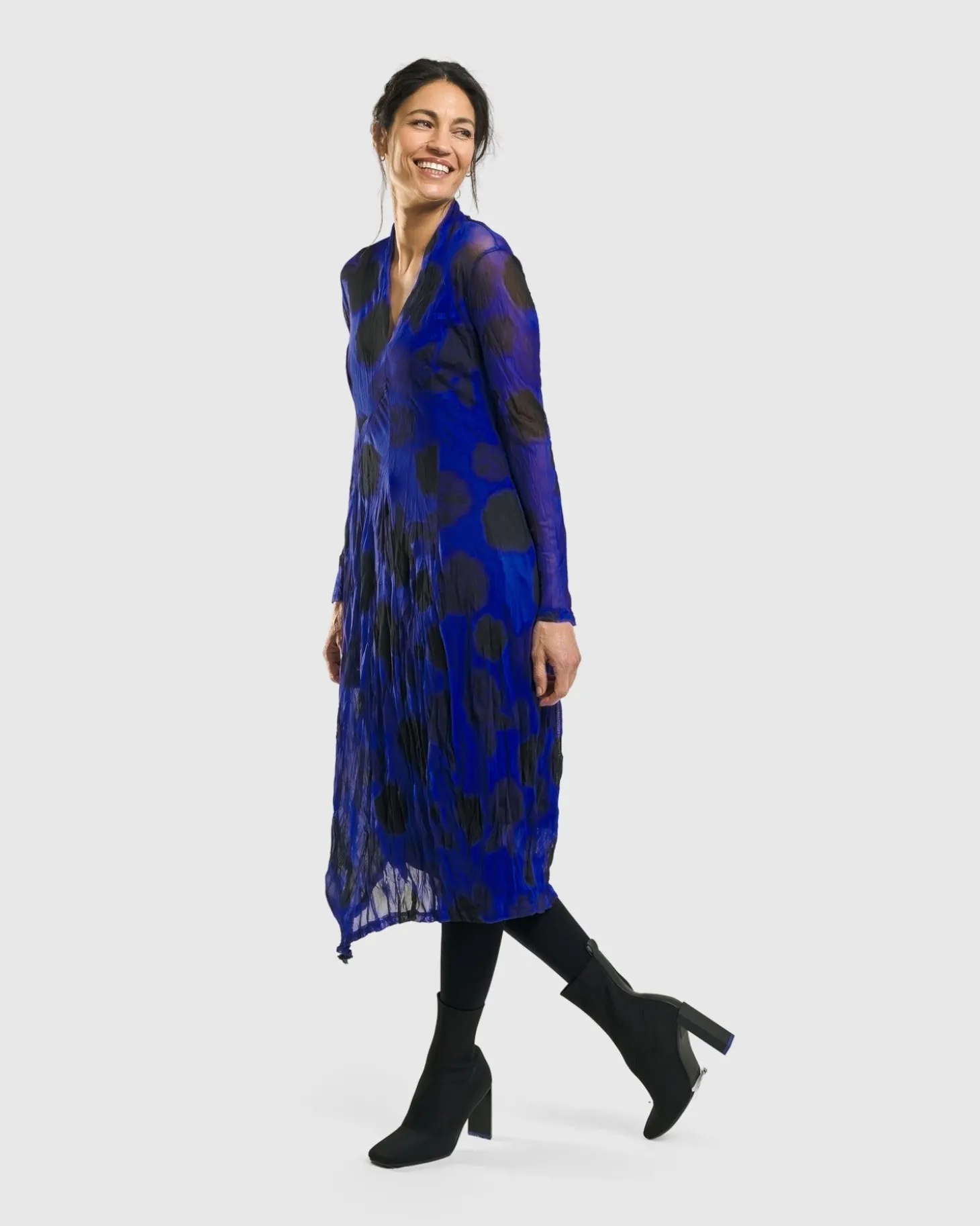 Women Alembika Ladybug A-Line Dress, Royal