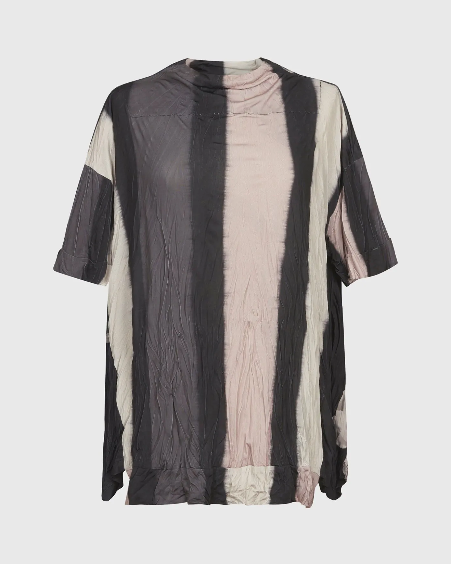 Women Alembika Laila Crinkle Trapeze Top, Stripe/Roses