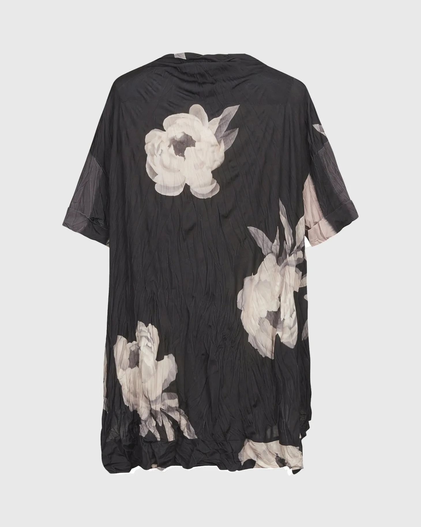 Women Alembika Laila Crinkle Trapeze Top, Stripe/Roses