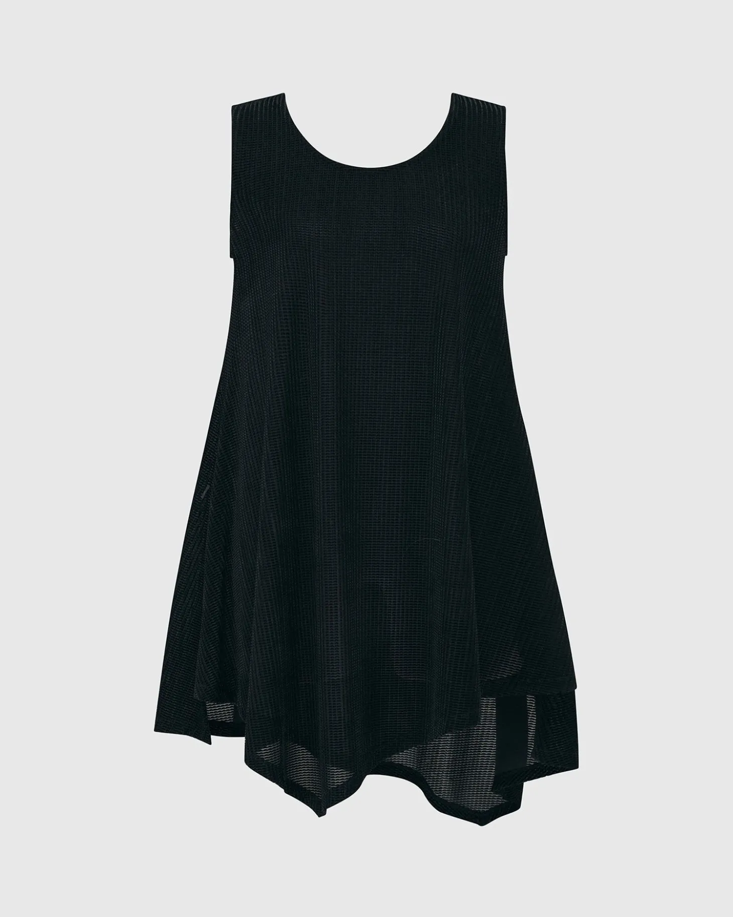 Women Alembika Liv Sleeveless Tunic Top, Black Grid