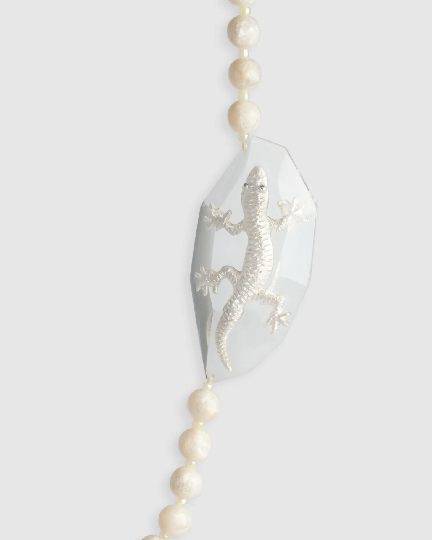 Women Alembika Lucky Bead Necklace, Frost