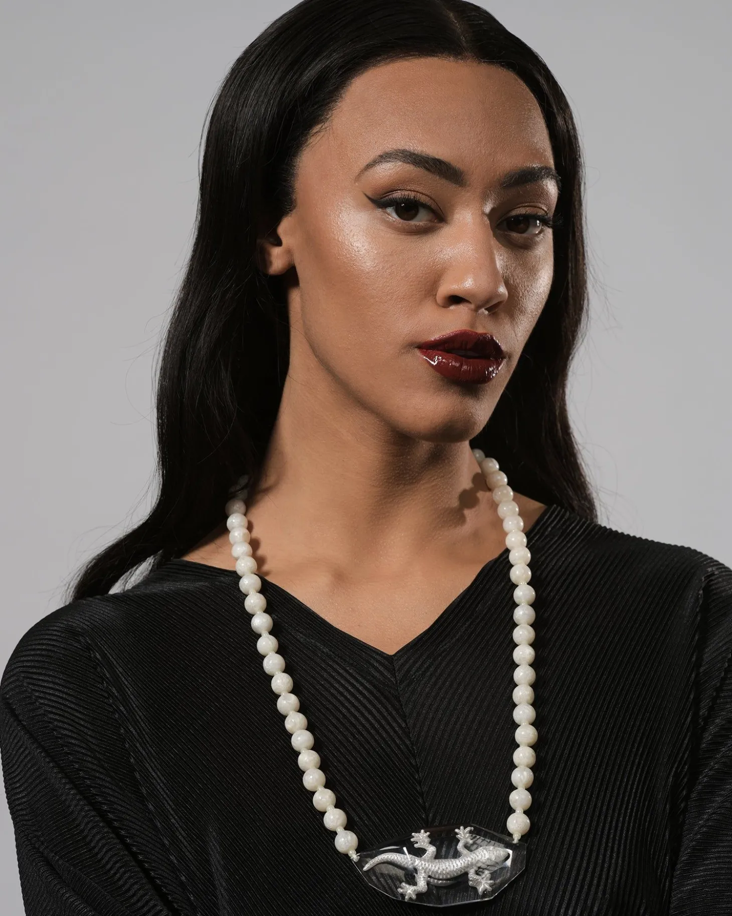 Women Alembika Lucky Bead Necklace, Frost