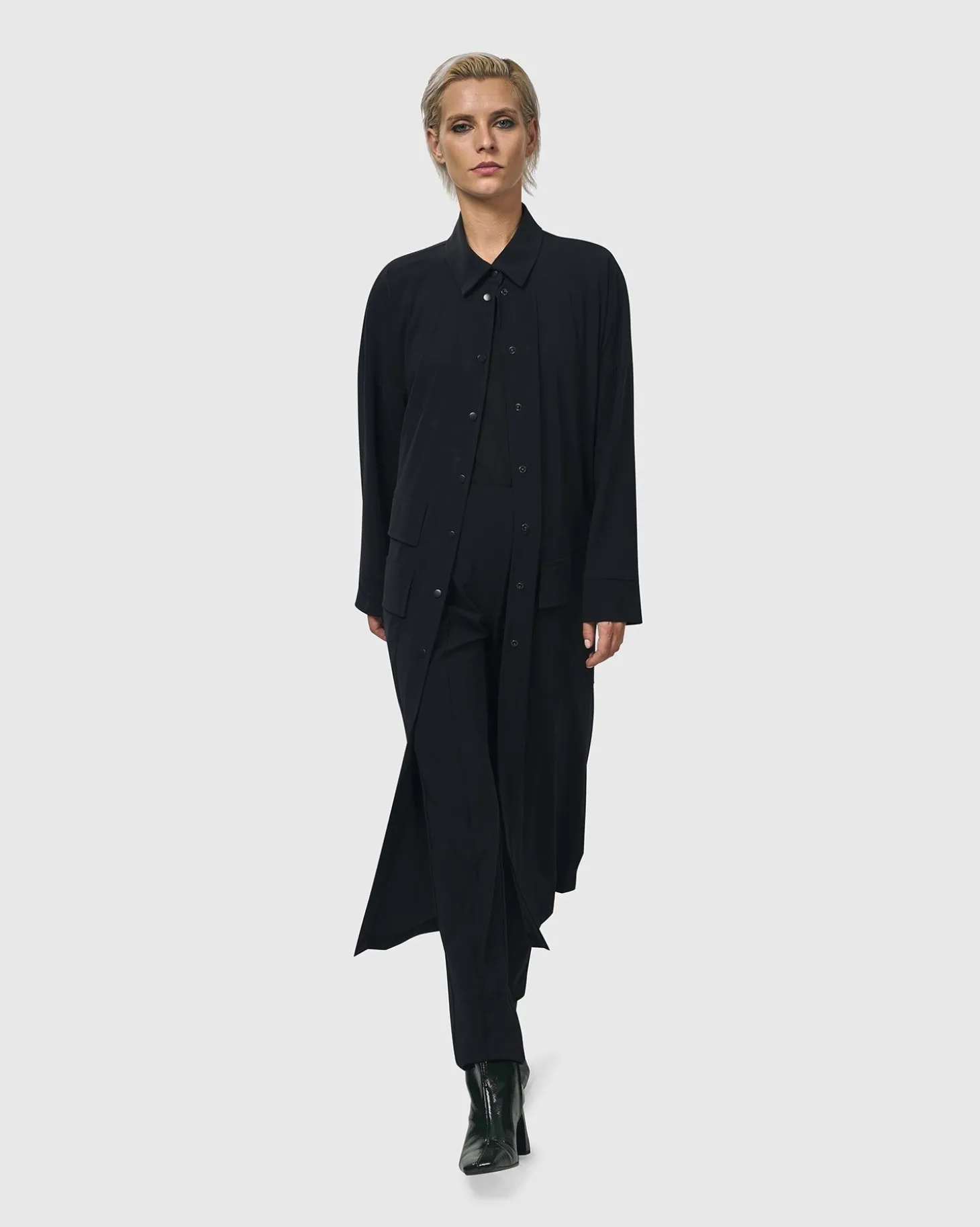 Women Alembika Matrix Duster, Black