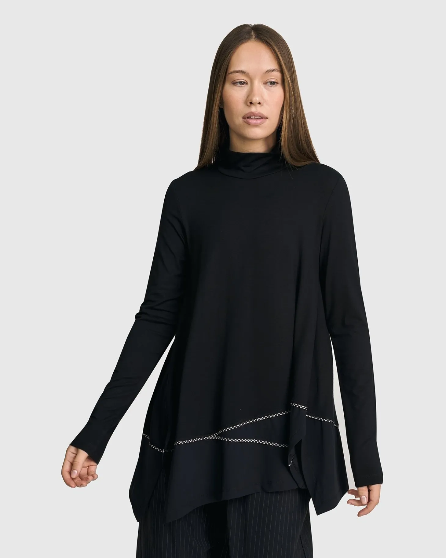 Women Alembika Mazzy Mockneck Top, Black
