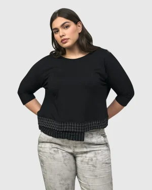 Women Alembika Medusa Asymmetric Boxy Tee, Mix