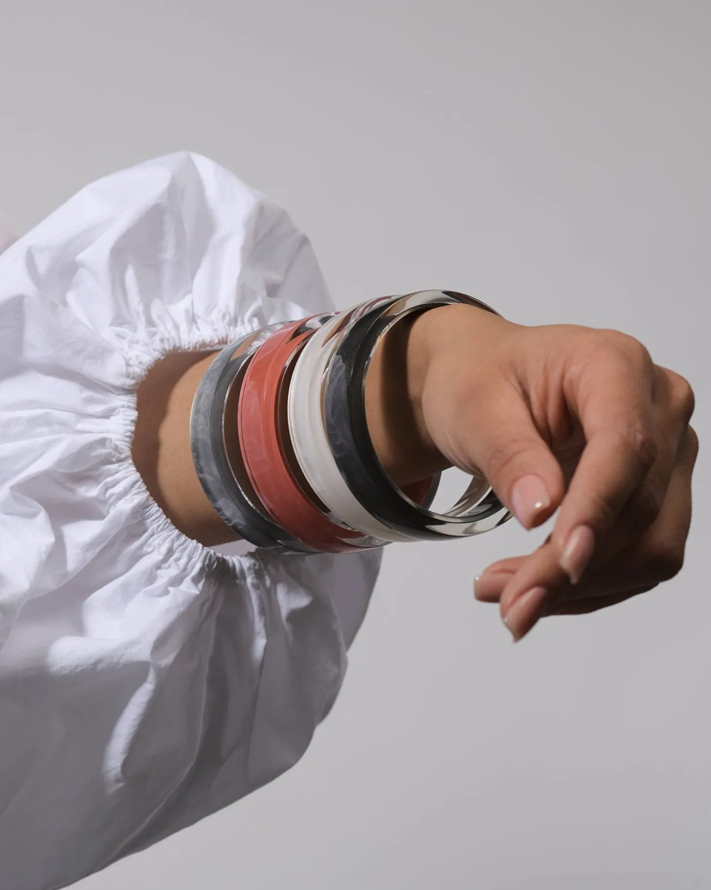 Women Alembika Minimalist Bangle Bracelet, Meteor