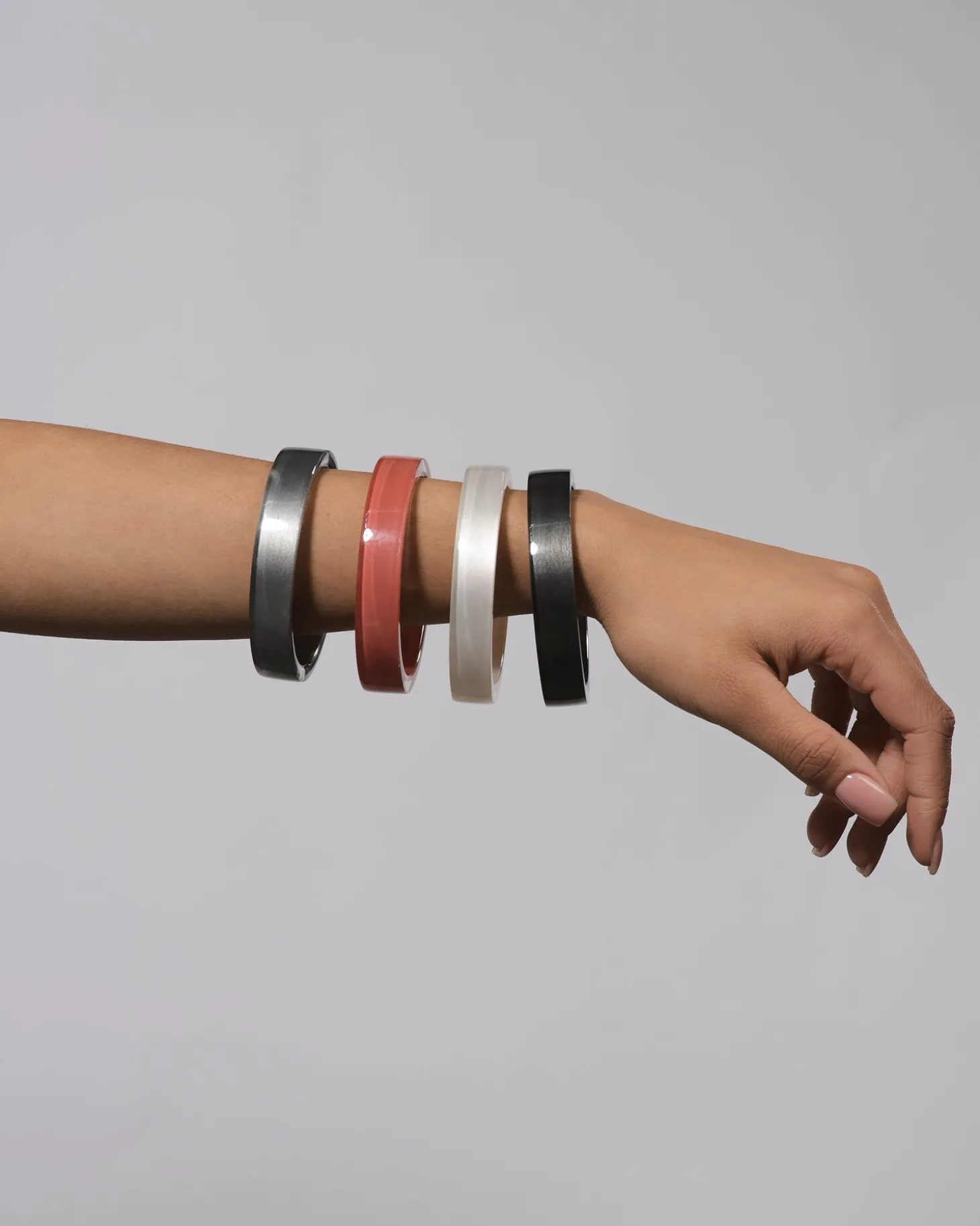 Women Alembika Minimalist Bangle Bracelet, Meteor