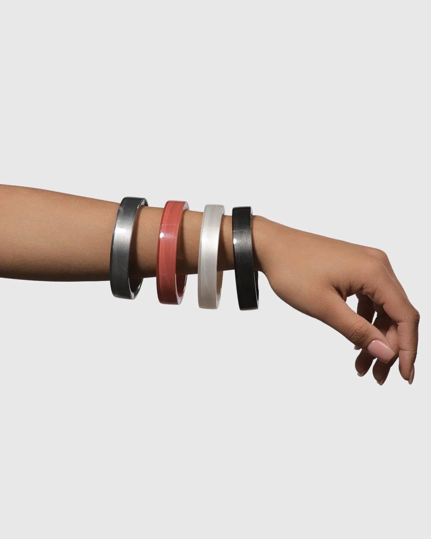 Women Alembika Minimalist Bangle Bracelet, Frost