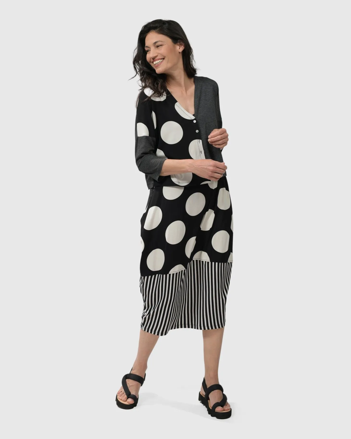 Women Alembika Minnie Sleeveless Midi Dress Mono