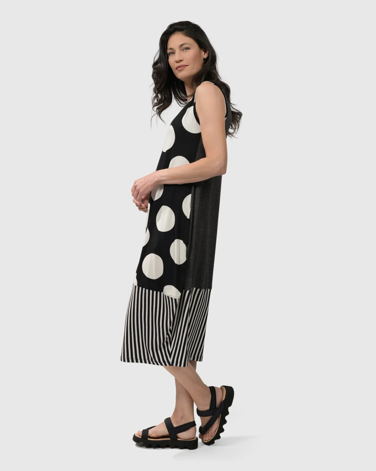 Women Alembika Minnie Sleeveless Midi Dress Mono