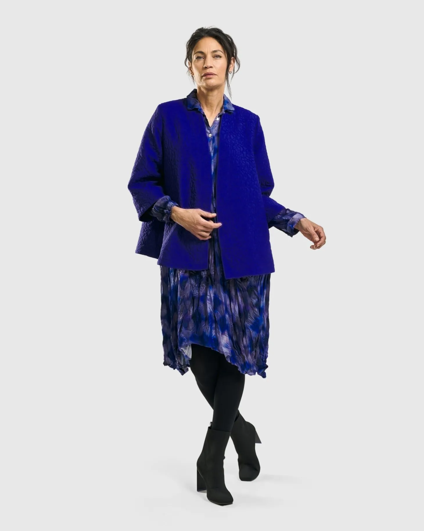 Women Alembika Monarch A-Line Jacket, Royal