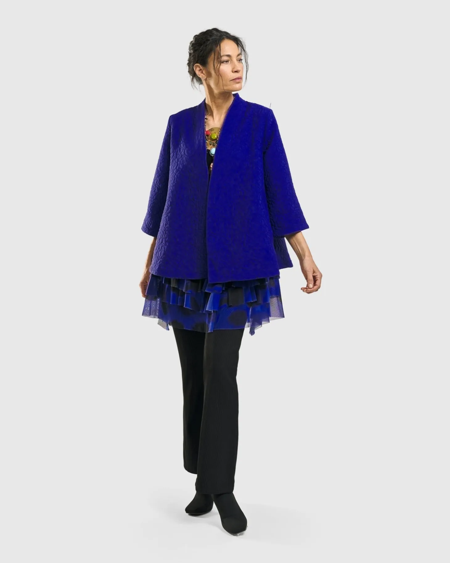 Women Alembika Monarch A-Line Jacket, Royal