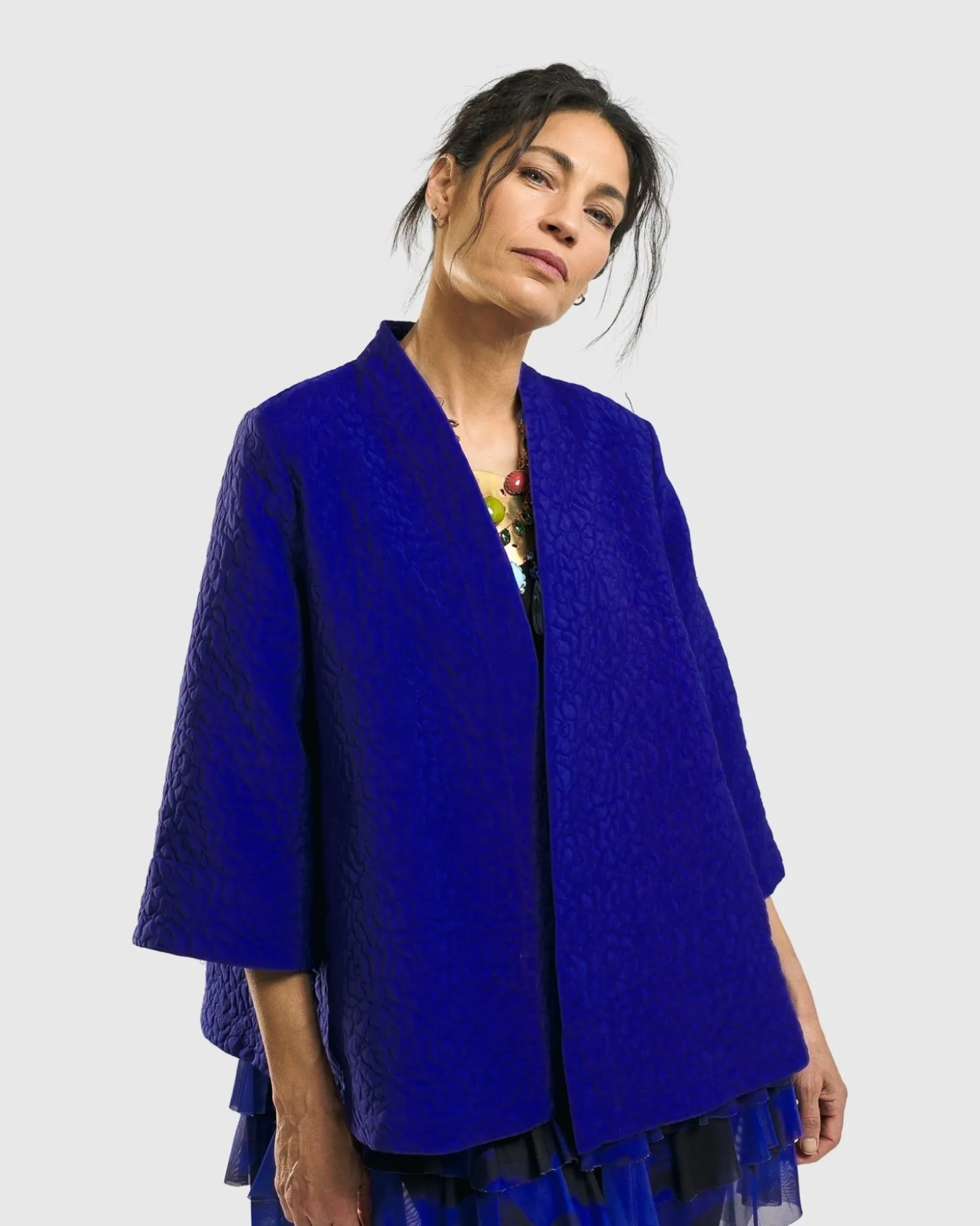 Women Alembika Monarch A-Line Jacket, Royal
