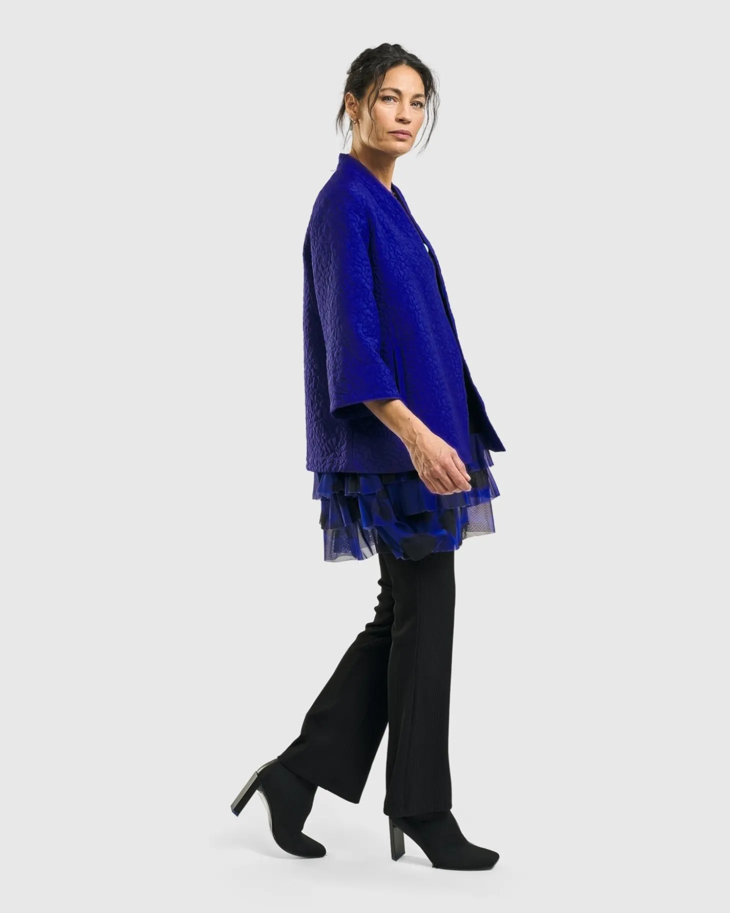 Women Alembika Monarch A-Line Jacket, Royal