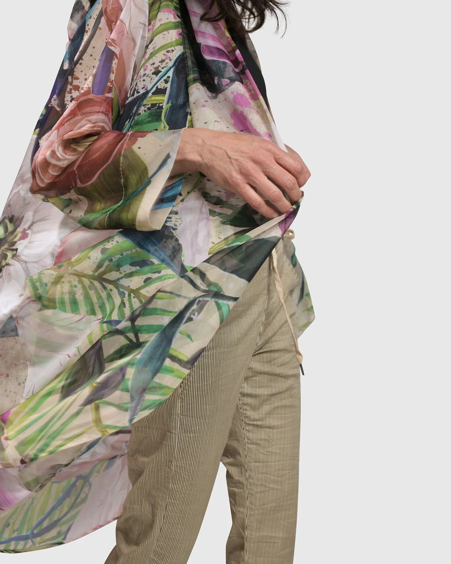 Women Alembika Moonflower Sheer Cardigan, Bouquet