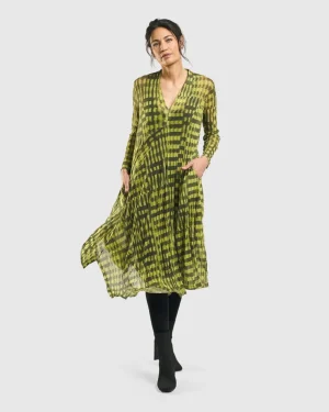 Women Alembika Nirvana A-Line Dress, Yellow