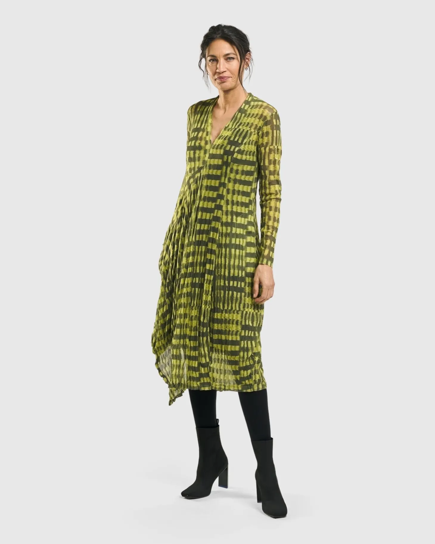 Women Alembika Nirvana A-Line Dress, Yellow