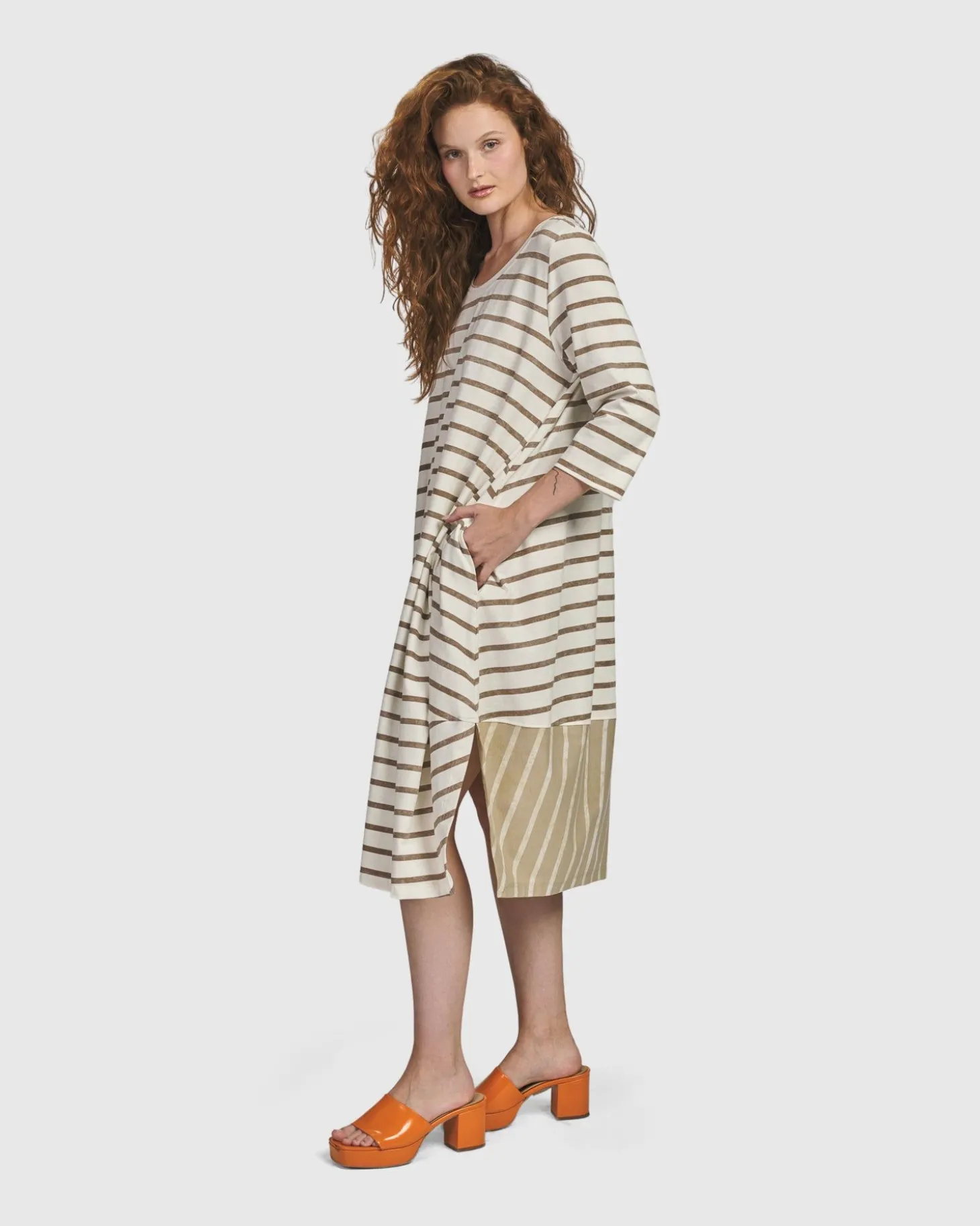 Women Alembika Oasis Caftan Dress, Cream