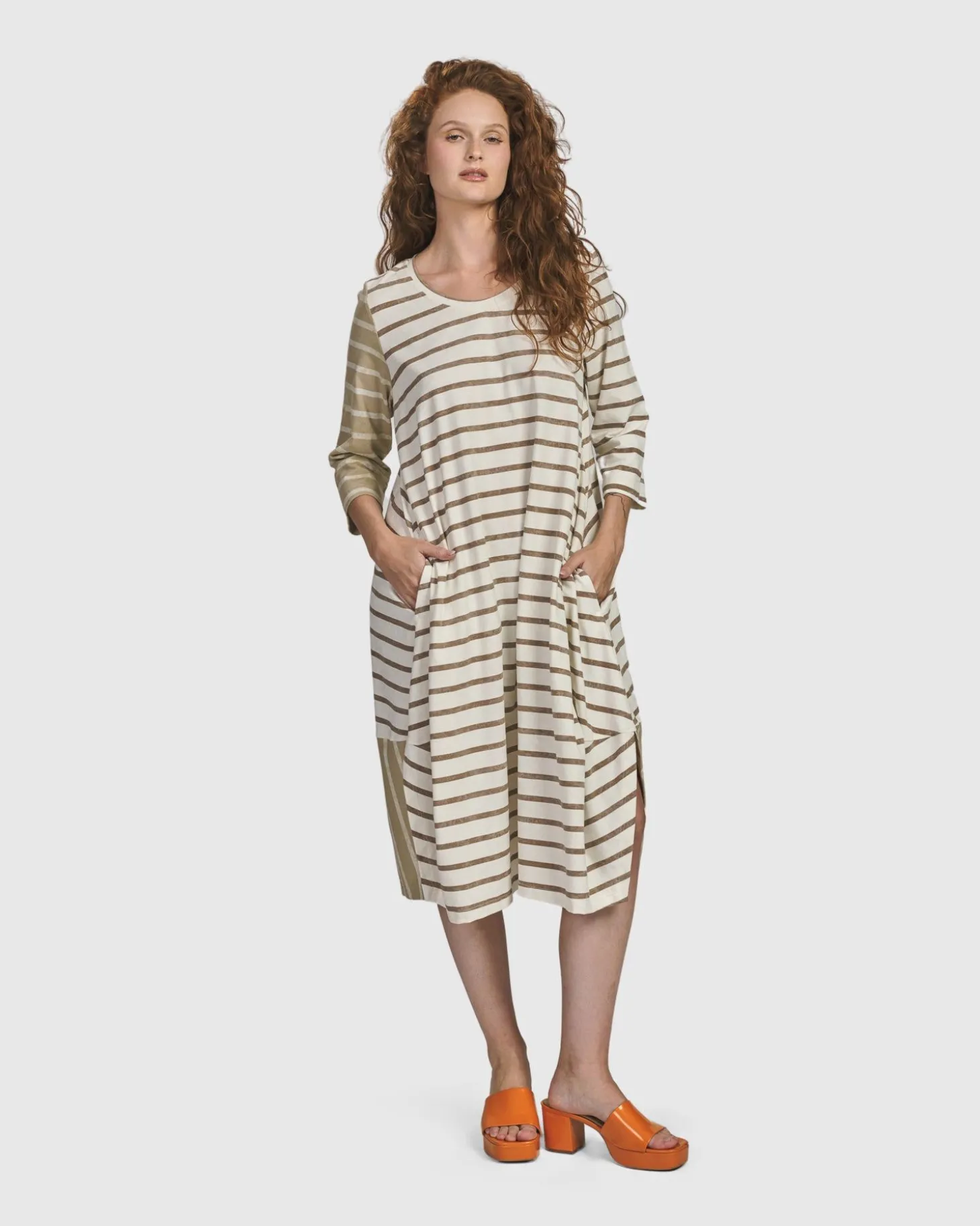 Women Alembika Oasis Caftan Dress, Cream