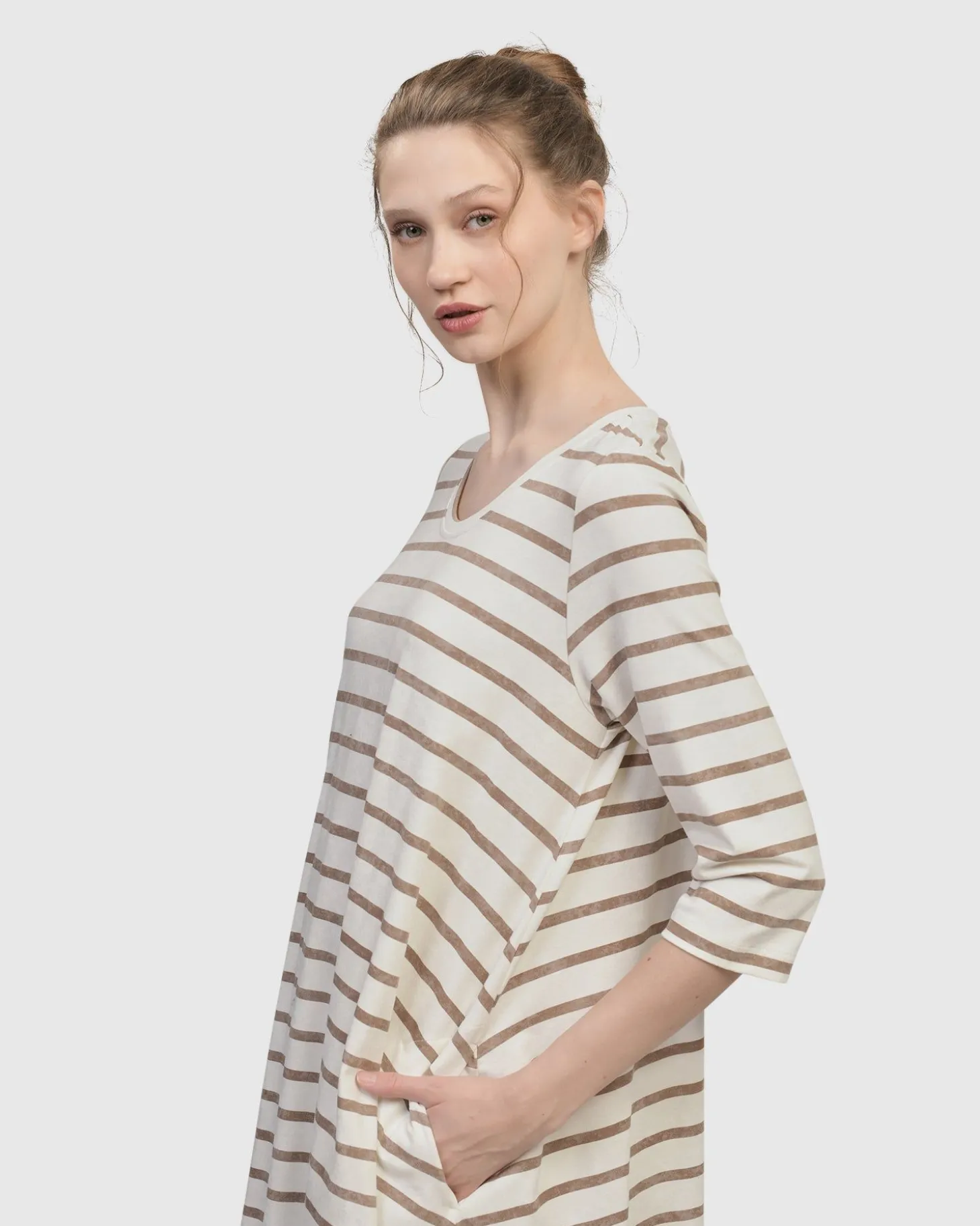 Women Alembika Oasis Caftan Dress, Cream