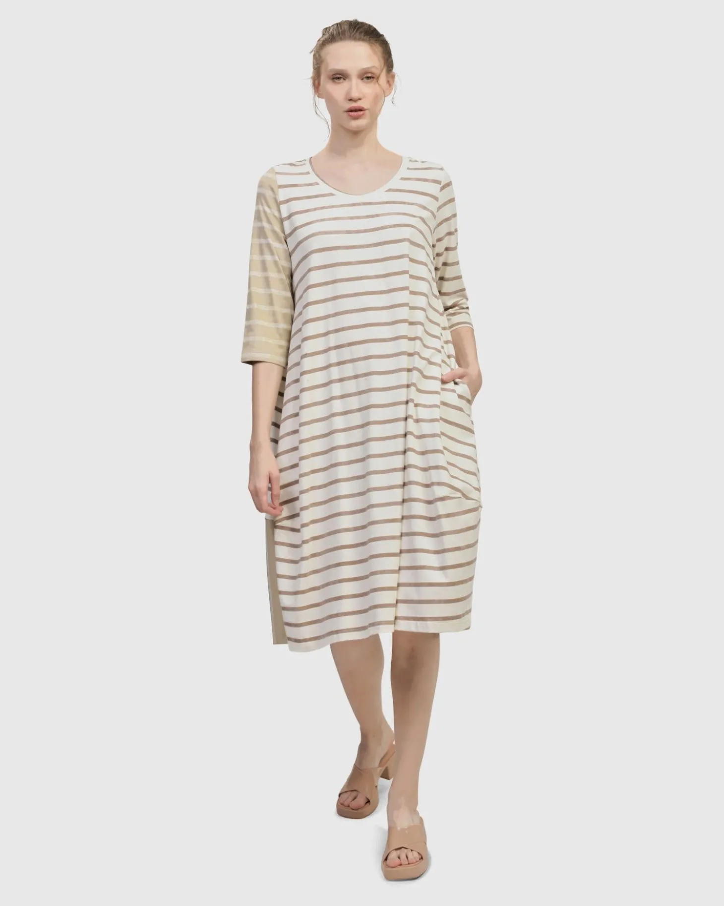 Women Alembika Oasis Caftan Dress, Cream