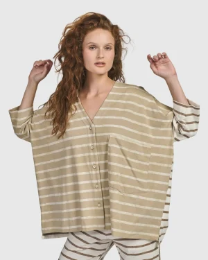 Women Alembika Oasis Oversized Cardigan, Tan