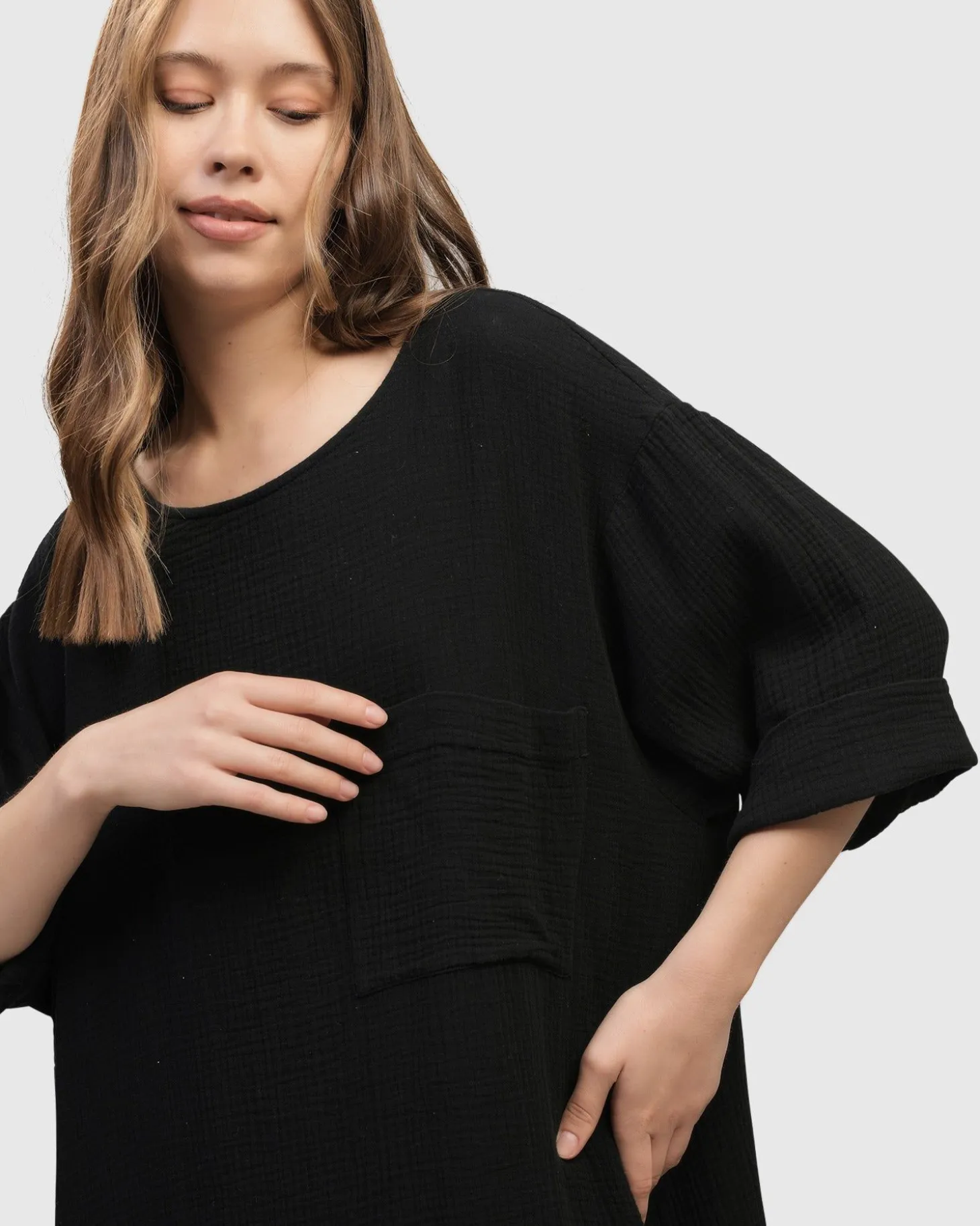 Women Alembika Oasis T-Shirt Dress, Black