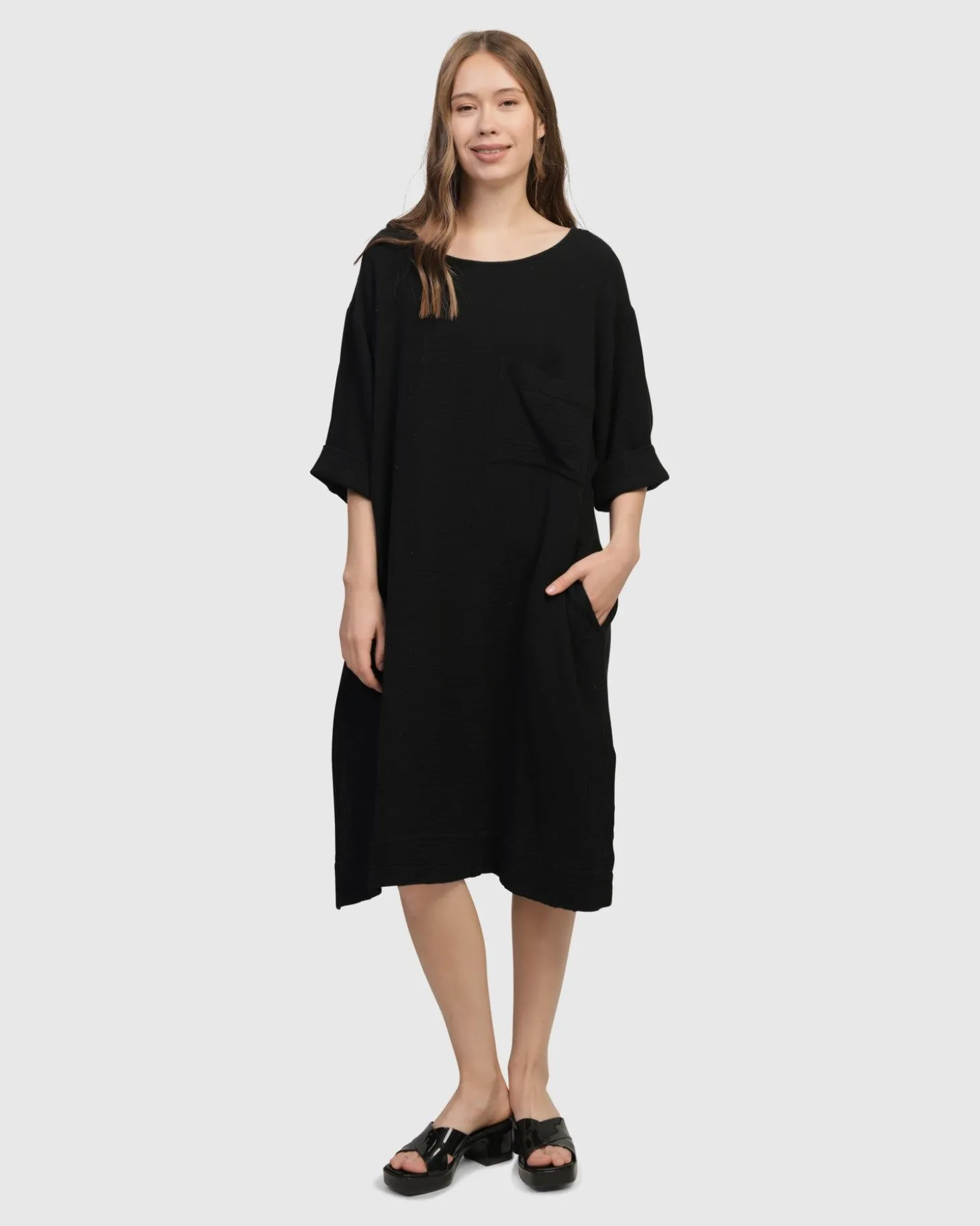 Women Alembika Oasis T-Shirt Dress, Black
