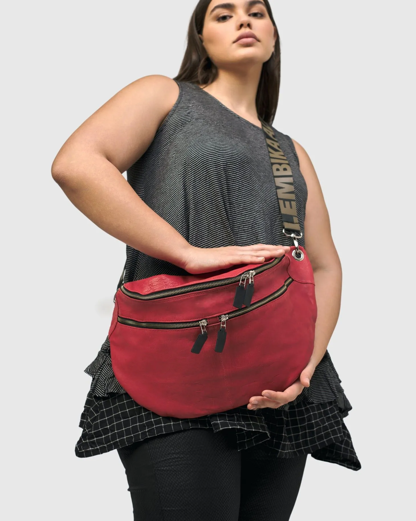 Women Alembika On-The-Go Large Sling Bag, Vermillion