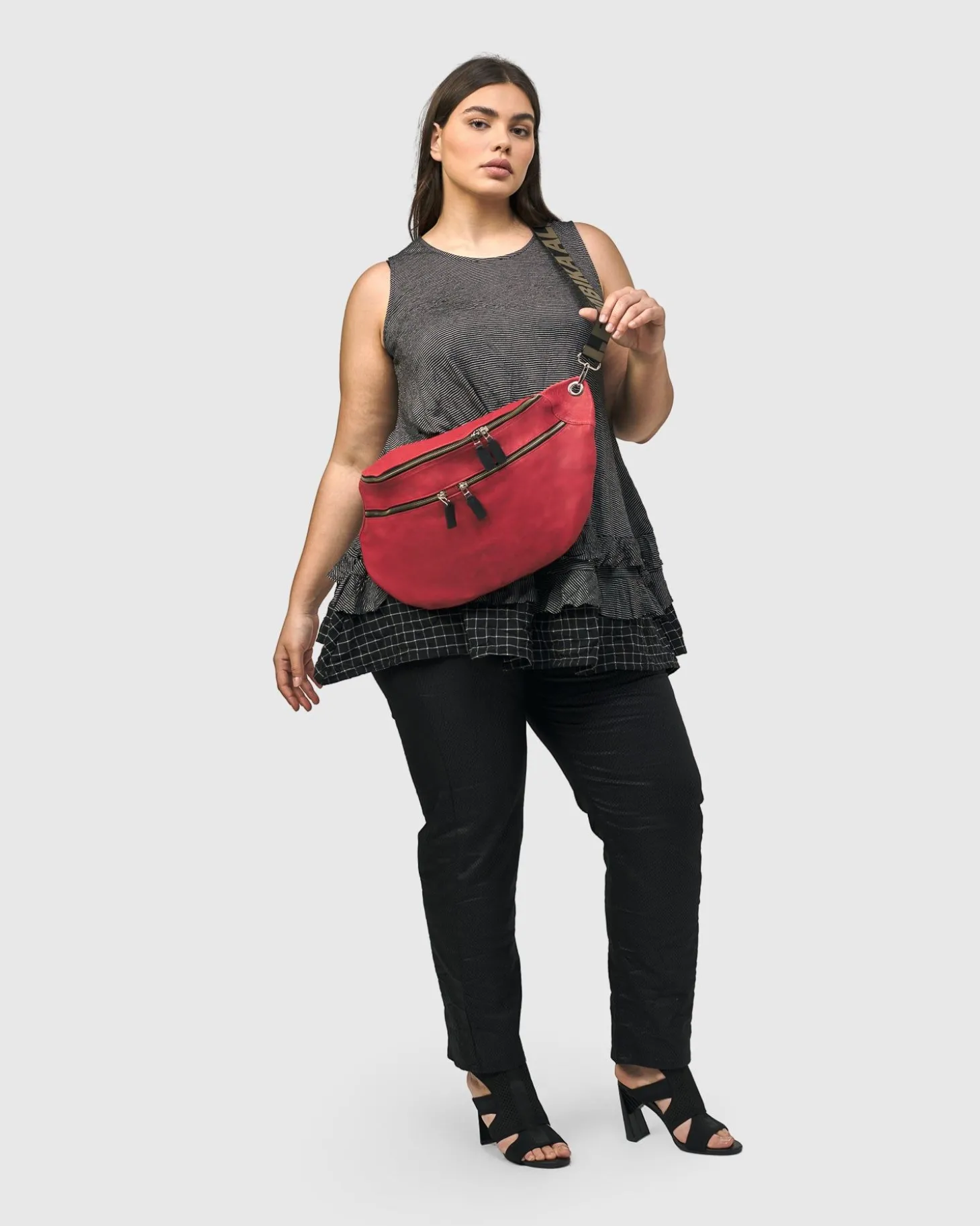 Women Alembika On-The-Go Large Sling Bag, Vermillion