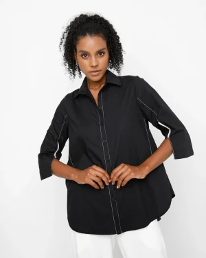 Women Alembika Ozai N Ku Acropolis Blouse, Black